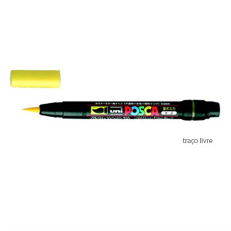 Marcador Uniball Posca PCF-350 1-10mm Amarelo (2) 1un