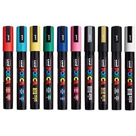 Marcador Uniball Posca PC-5M 1,8mm 10 Cores 10un