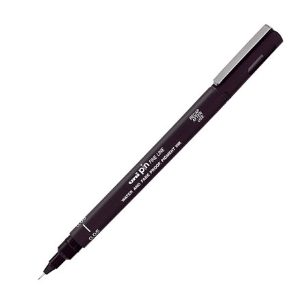 Marcador Fino Uniball Calibrado PIN 0,5mm Preto 1un
