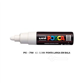 Marcador Uniball Posca PC-7M 4,5mm Branco (1) 1un