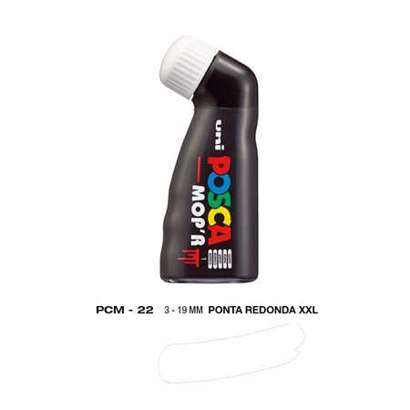 Marcador Uniball Posca MopR PCM-22 19mm Branco (1) 1un