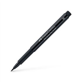 Marcador Artístico Pitt 199 Faber-Castell Preto Tam B 1un