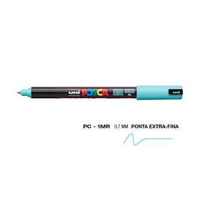 Marcador Uniball Posca PC-1MR 0,7mm Verde Aqua (P6) 1un