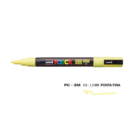 Marcador Uniball Posca PC-3M 0,9mm Amarelo Sunshine (P2) 1un