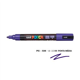 Marcador Uniball Posca PC-5M 1,8mm Azul da Prússia (10) 1un