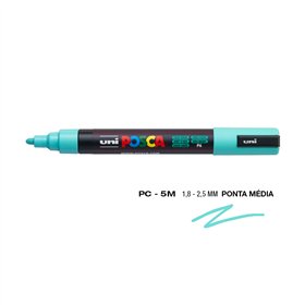 Marcador Uniball Posca PC-5M 1,8mm Verde Aqua (P6) 1un