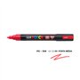 Marcador Uniball Posca PC-5M 1,8mm Vermelho Fluor (F15) 1un