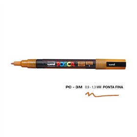 Marcador Uniball Posca PC-3ML 0,9mm Laranja Glitter (L6) 1un