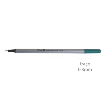 Marcador Fino 0,3mm Verde 1un