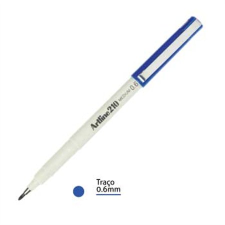 Marcador Médio Artline 210 0,6mm Azul 1un