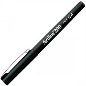 Marcador Fino Artline 200 0,4mm Preto 12un