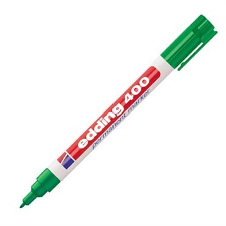 Marcador Permanente Médio Edding 400 1mm Verde 1un