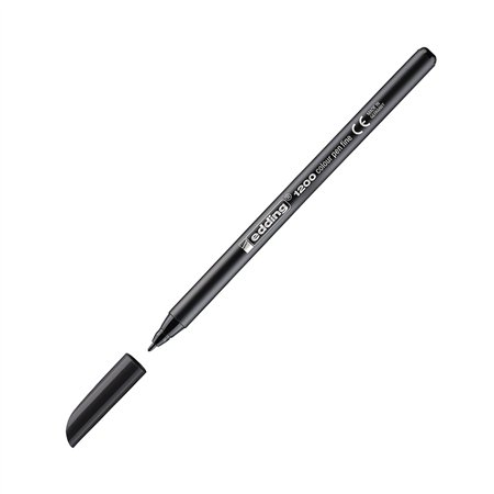 Marcador Médio Edding 1200 1mm Preto 1un
