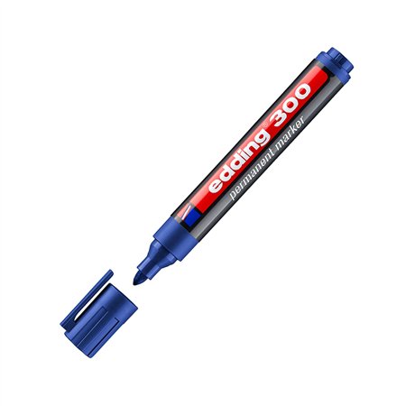 Marcador Médio Edding 300 1,5-3mm Azul 1un