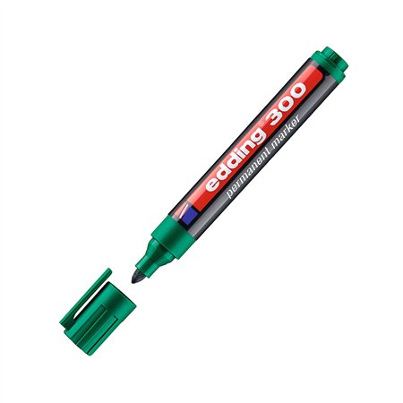 Marcador Médio Edding 300 1,5-3mm Verde 1un