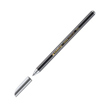 Marcador Médio Edding 1200 1mm Prata 1un