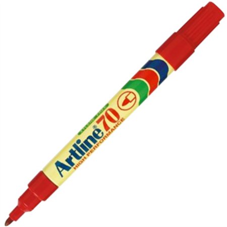 Marcador Permanente Médio Artline 70 1,5mm Vermelho 1un