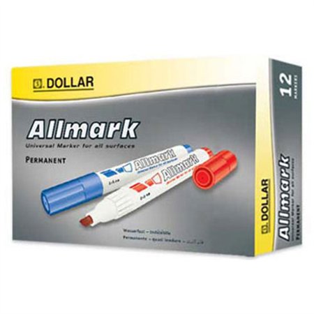Marcador Permanente Grosso Allmark UMS2 2mm Verde 12un