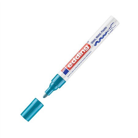 Marcador Grosso Edding 750 2-4mm Azul Claro 1un