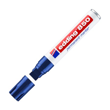 Marcador Permanente Grosso Edding 850 5-15mm Azul 1un