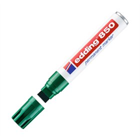 Marcador Permanente Grosso Edding 850 5-15mm Verde 1un