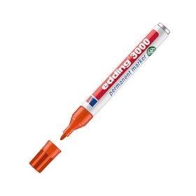Marcador Permanente Grosso Edding 3000 1,5-3mm Laranja 1un