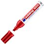 Marcador Permanente Grosso Edding 500 2-7mm Vermelho 1un