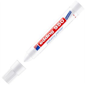 Marcador Permanente Grosso Edding 950 10mm Branco 1un