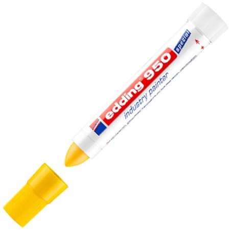 Marcador Permanente Grosso Edding 950 10mm Amarelo 1un