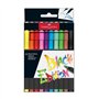 Marcador Feltro Faber Castell Black Edition Ponta Pincel 10x