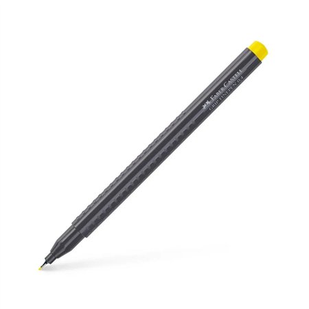 Marcador Fino Faber-Castell 0,4mm Amarelo Claro 1un