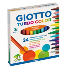 Marcador Feltro 024un Giotto Turbo Color