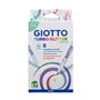 Marcador Feltro  08un Giotto Turbo Glitter Pastel