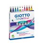 Marcador Feltro Aguarelável Giotto Turbo Soft Brush 10 Cores