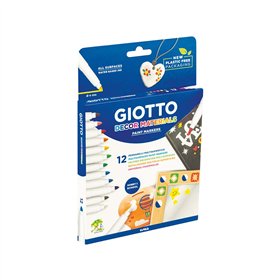 Marcador Pintura Giotto Decor Materials Cx 12 Cores Sortidas