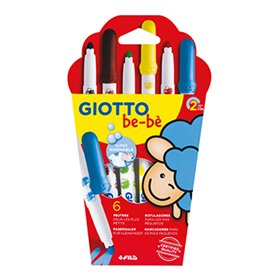 Marcador Feltro  06un Giotto Be-Be