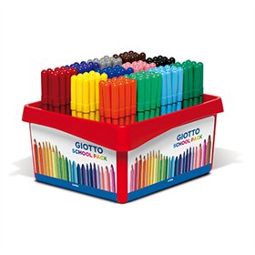 Marcador Feltro 144un Giotto Turbo Color Cx Schoolpack