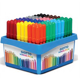 Marcador Feltro 108un Giotto Turbo Maxi Cx Schoolpack