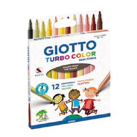 Marcador Feltro 012un Giotto Turbo Color Skin Tones