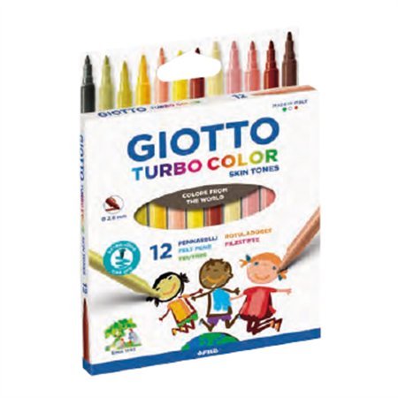 Marcador Feltro 012un Giotto Turbo Color Skin Tones