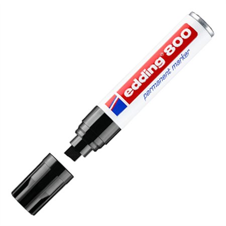Marcador Permanente Grosso Edding 800 4-12mm Preto 1un