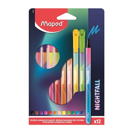 Marcador Feltro 012un Maped Peps Nightfall