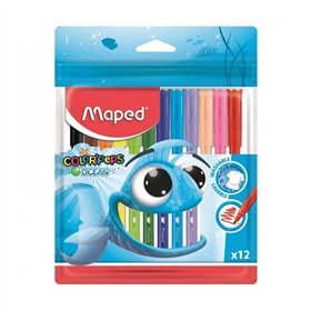 Marcador Feltro 012un Maped Color Peps Ocean