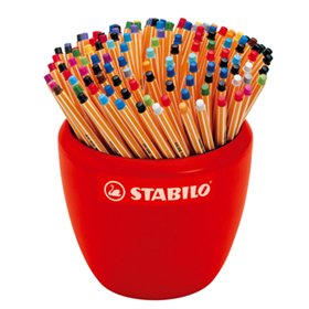 Marcador Fino Stabilo 0,4mm 20 Cores Expositor 150un