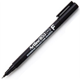 Marcador Permanente Fino Artline 853 0,5mm Preto 12un