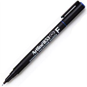 Marcador Permanente Fino Artline 853 0,5mm Azul 12un