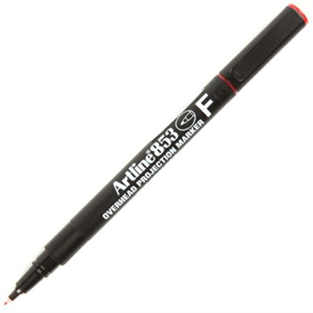Marcador Permanente Fino Artline 853 0,5mm Vermelho 12un