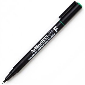 Marcador Permanente Fino Artline 853 0,5mm Verde 12un