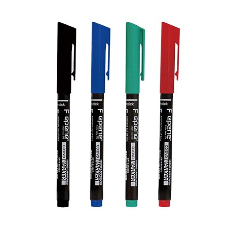 Marcador Permanente Fino Epene 2016CD 0,6mm 4 Cores 4un