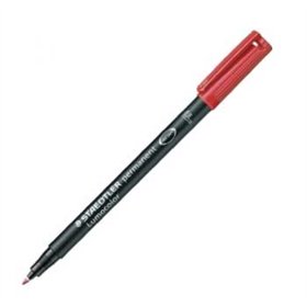 Marcador Permanente Fino Lumocolor 318F 0,6mm Vermelho 1un